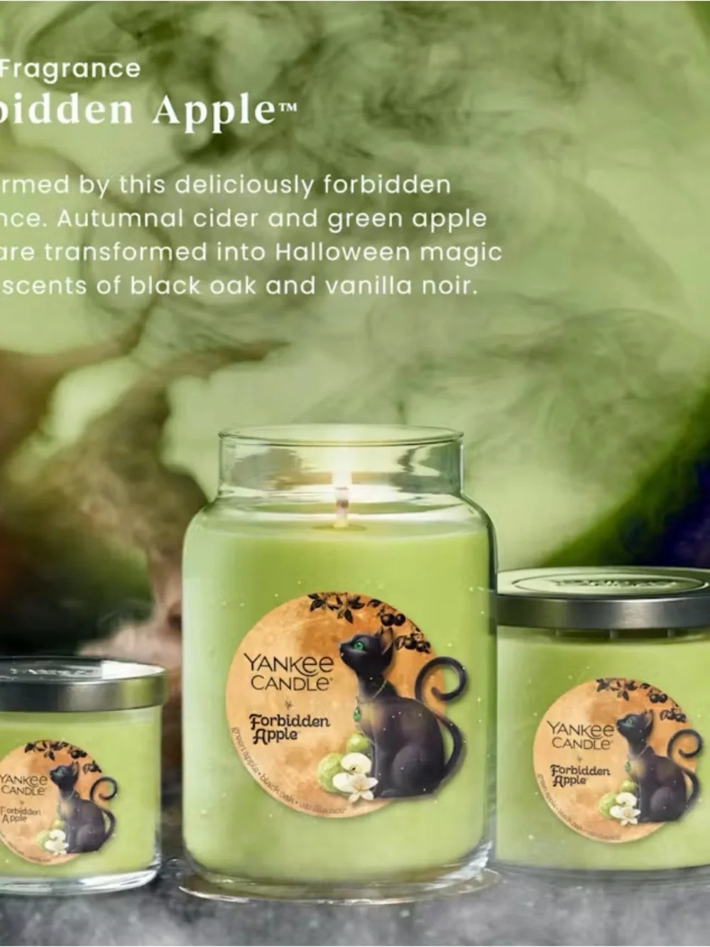 Yankee Candle Forbidden Apple Green Jar Candle